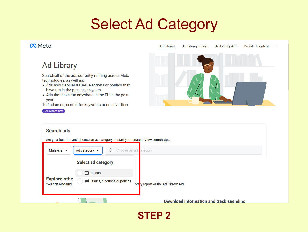 Step 2 - Go to Ad Category